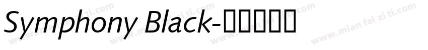 Symphony Black字体转换